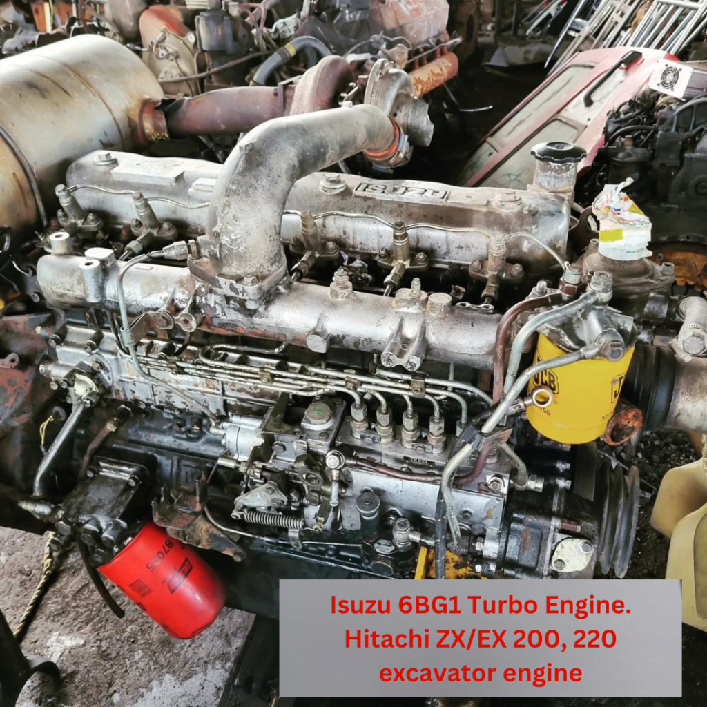 Isuzu 6BG1 Turbo Engine. Hitachi ZX/EX 200, 220 excavator engine